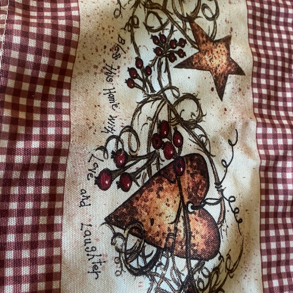 Two Valance Country Style Curtains